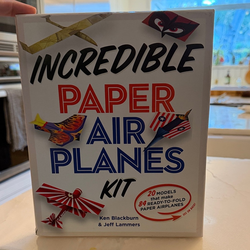 Incredible Paper Air Planes Kit by Ken Blackburn & Jeff Lamers Unopened!